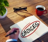 Image: Businessman Brainstorming About Right Choices